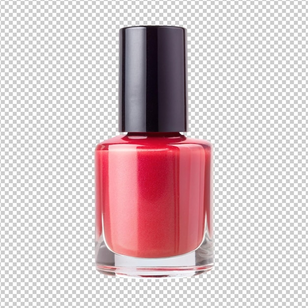 a nail polish on transperent back ground