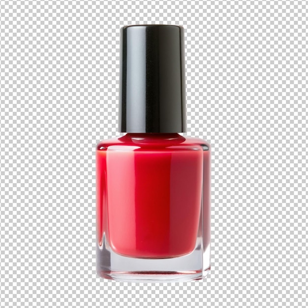 a nail polish on transperent back ground