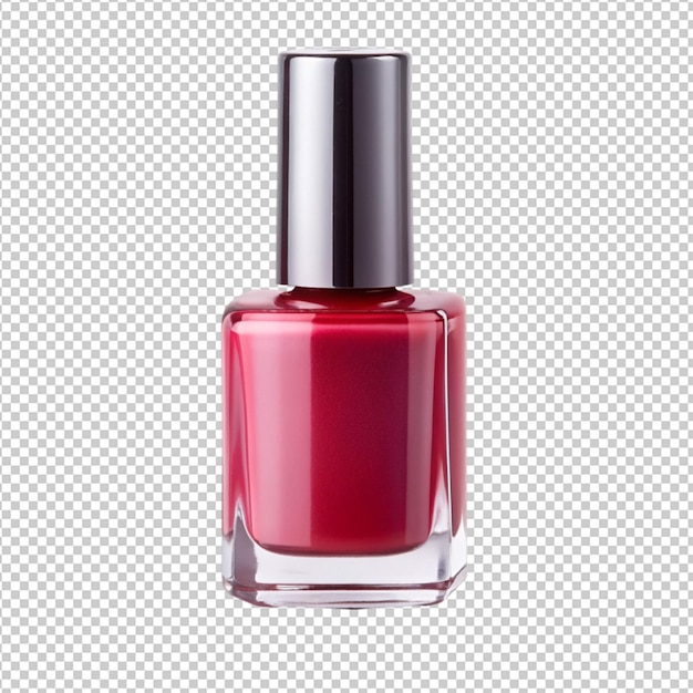 a nail polish on transperent back ground