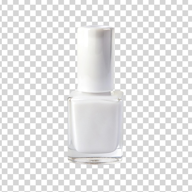 Nail polish white isolated on Transparent background