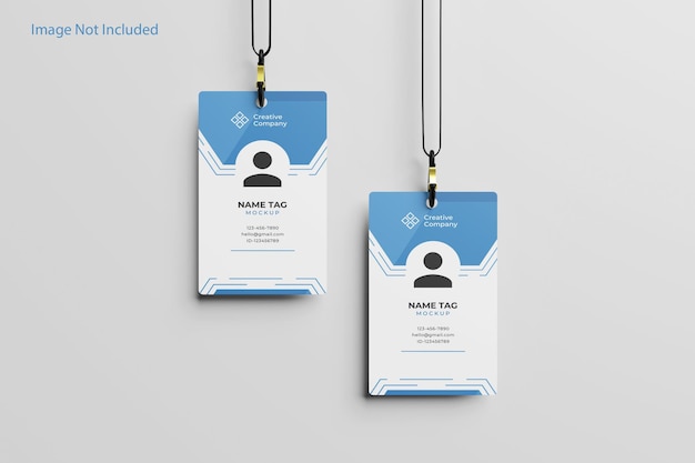 Name tag mockup