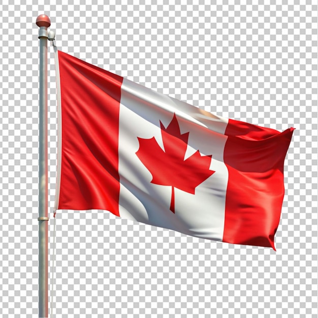 National Flag of Canada isolated on transparent Background