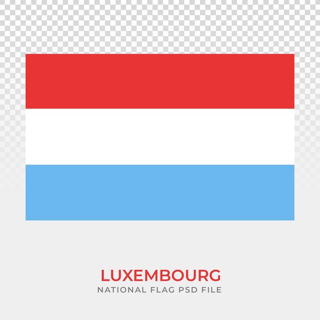 PSD national flag of luxembourg