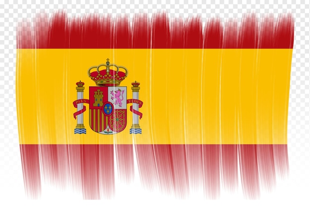 national flag of spain design template transparent spain flag brush stroke transparent