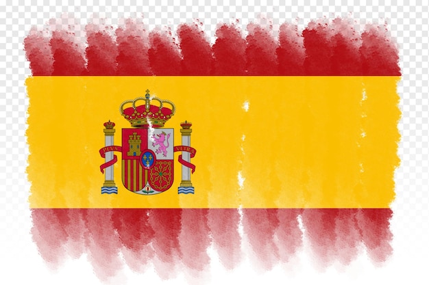 national flag of spain design template transparent spain flag brush stroke transparent