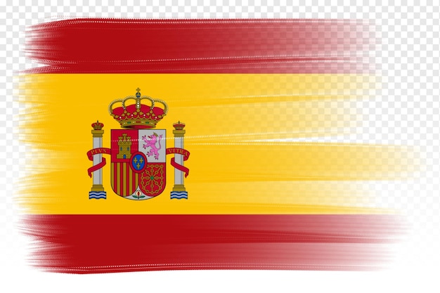 national flag of spain design template transparent spain flag brush stroke transparent