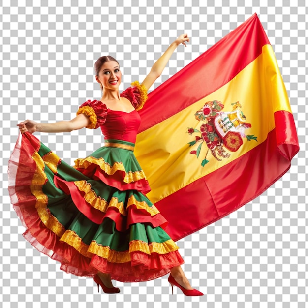 PSD national hispanic heritage month spanish culture on transparent background