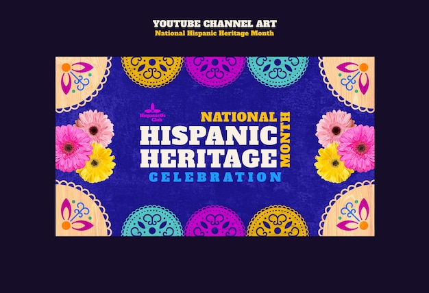 National hispanic heritage month template