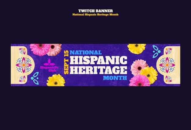 National hispanic heritage month template