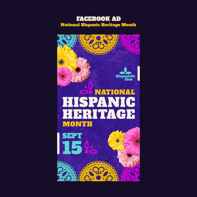 National hispanic heritage month template