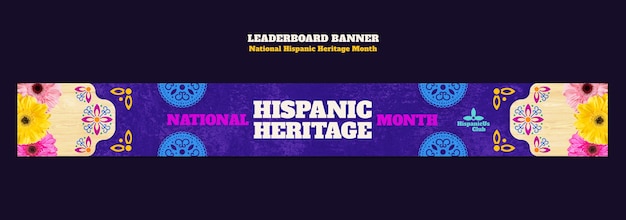 National hispanic heritage month template