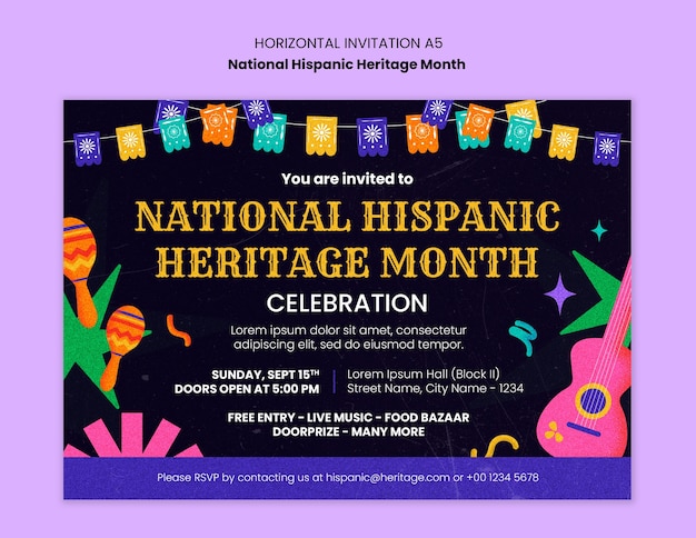 PSD national hispanic heritage month template