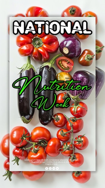 National nutrition week background