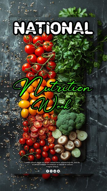 National nutrition week background