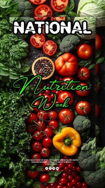 National nutrition week background