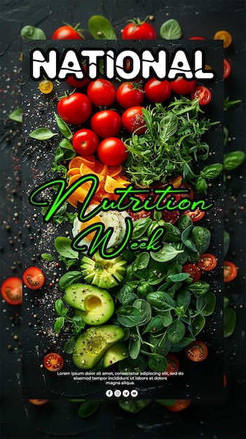 National nutrition week background