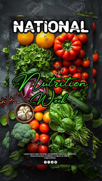 National nutrition week background