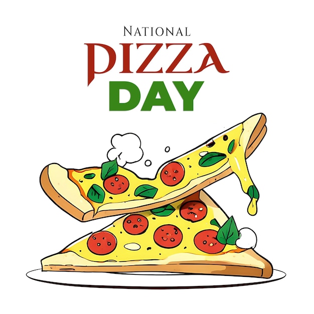 PSD national pizza day banner poster design