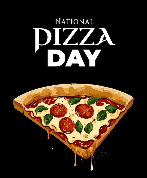 PSD national pizza day banner poster design