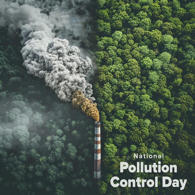 National Pollution Control Day Creative Theme Background for Social Media