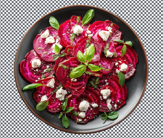 PSD natural and fresh beet greens pesto isolated on transparent background