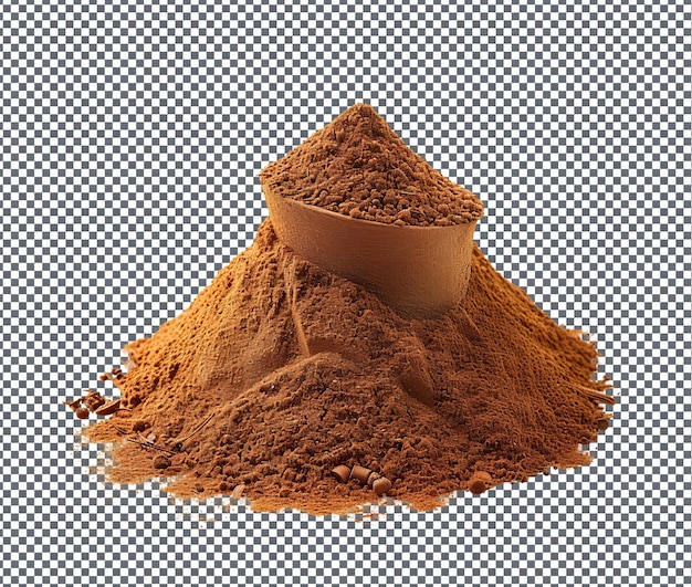 Natural and Fresh Berbere Spice blend isolated on transparent background