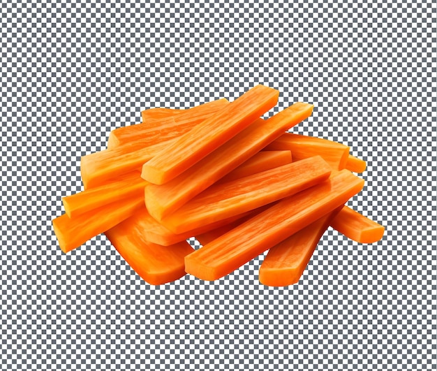 Natural and fresh Carrots isolated on transparent background