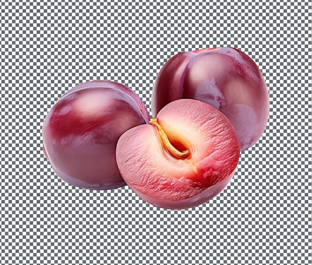 Natural and Fresh Date Plum isolated on transparent background