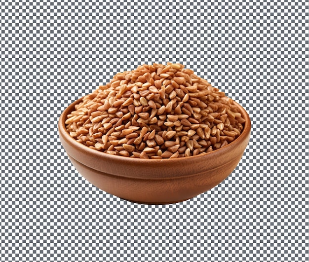 Natural and fresh Dried farro isolated on transparent background