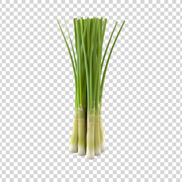 PSD natural and fresh lemongrass isolated on a transparent background