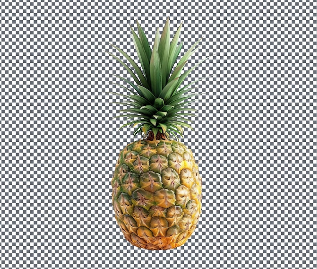 PSD natural and fresh pineapple isolated on transparent background