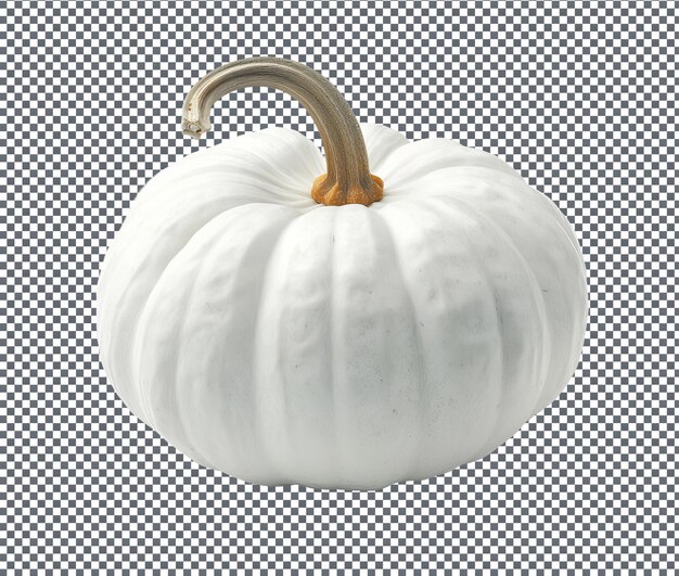 PSD natural and fresh white pumpkin isolated on transparent background