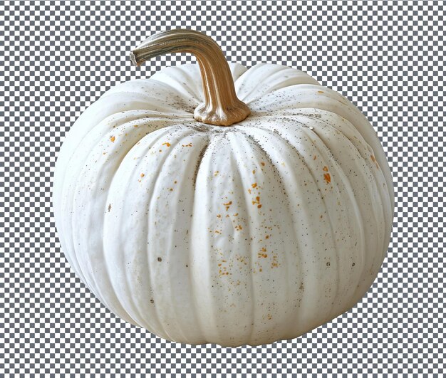 PSD natural and fresh white pumpkin isolated on transparent background