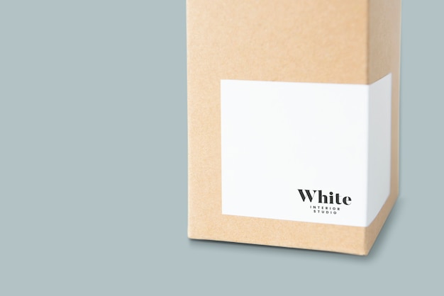 PSD natural paper box packaging mockup