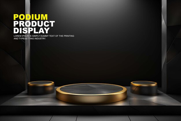 natural podium scene for product display stage display mockup for show product presentation