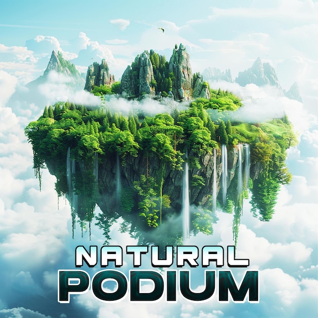 natural Product 3d podium display for post background