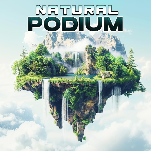 natural Product 3d podium display for post background