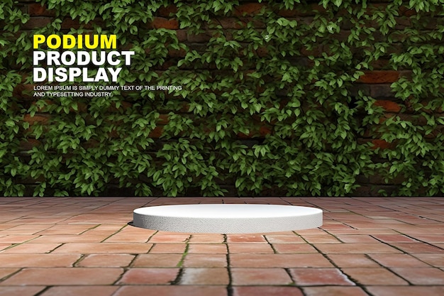 natural scene podium for product display stage display mockup for show product presentation