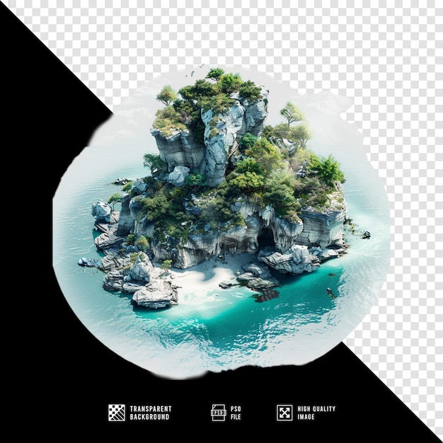 PSD natural wonders with ultra high quality transparent background