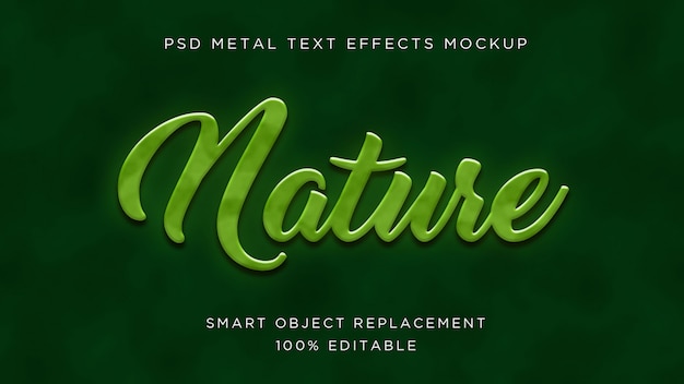 Nature 3D Text Effect  