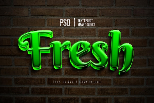 nature editable text effect