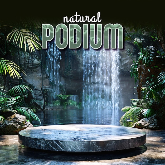 nature product podium display for post background