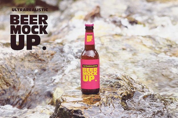 Nature River Beer Mockup