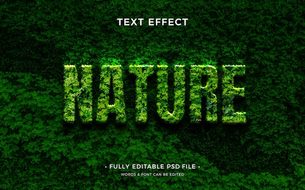 Nature text effect