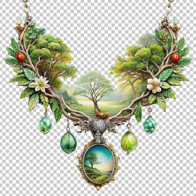 nature themed necklace