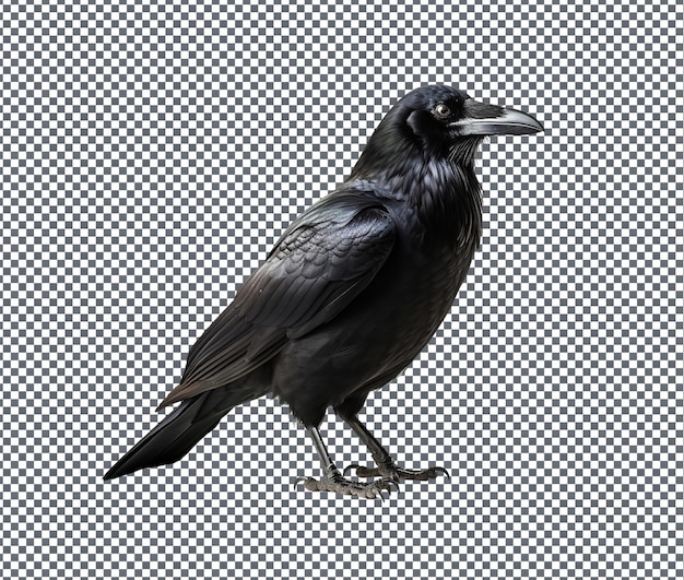 PSD naughty crow isolated on transparent background