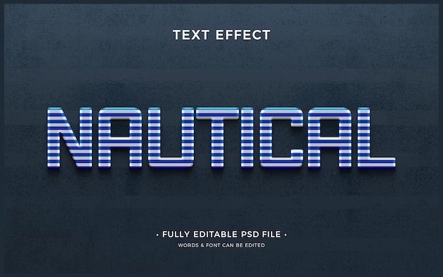 Nautical text effect