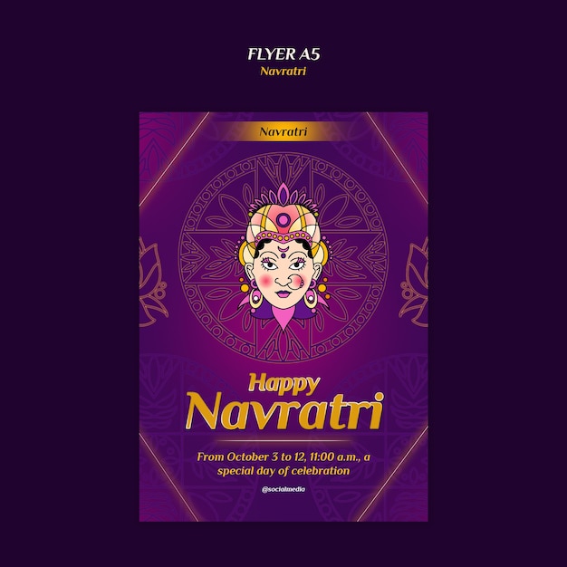 PSD navaratri template design