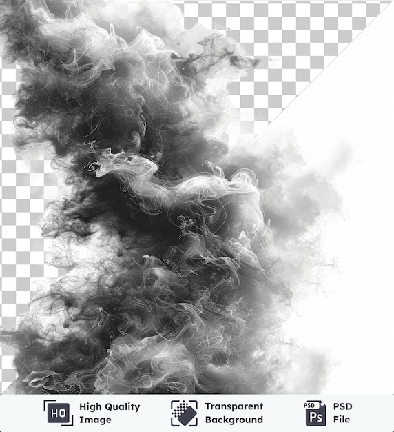 nebulous fog smears vector symbol misty grey smoke on a isolated background