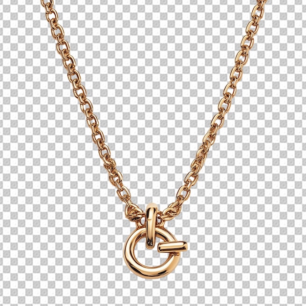 PSD necklace on transparent background png